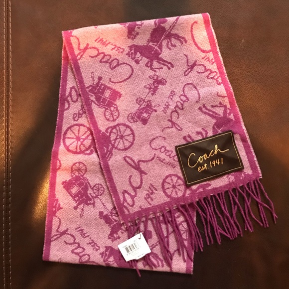 Coach Heritage Horse Carriage Muffler Scarf - Picture 1 of 5
